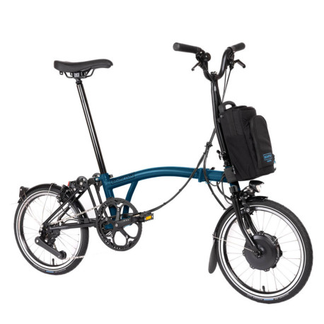Vélo pliant électrique Brompton Electric C Line Urban - 4 vitesses - Guidon H