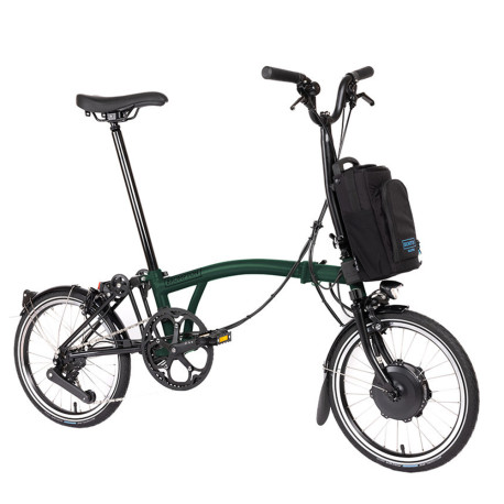 Vélo pliant électrique Brompton Electric C Line Explore - 12 vitesses - Guidon M