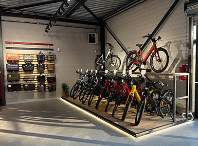 Intérieur magasin de vélos Mulhouse